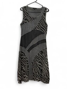 Cativa Sheer Mesh Overlay Mixed Fabric Wearable Art Whimsigoth Dress